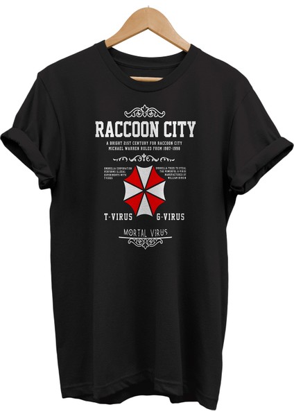 Resident Evil Baskılı %100 Pamuk Oversize T-Shirt Büyük Beden Tişört