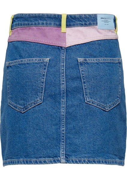Renkli Detaylı Denim Kot Kadın Etek Onlrose - 15259846 indirimleri
