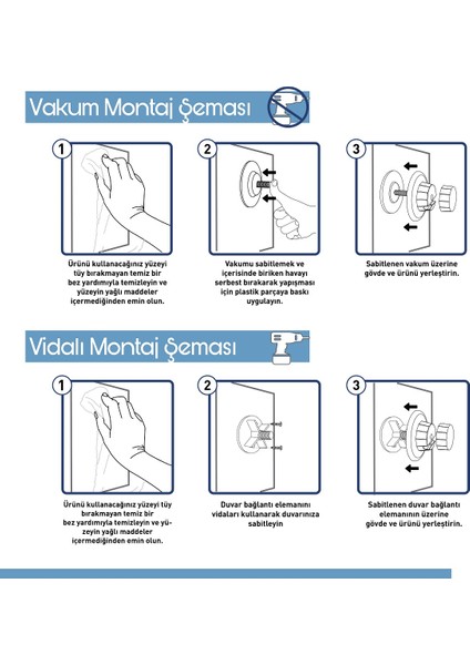 Paslanmaz Vakumlu Banyo Tuvalet Havlu Askısı Kare Krom