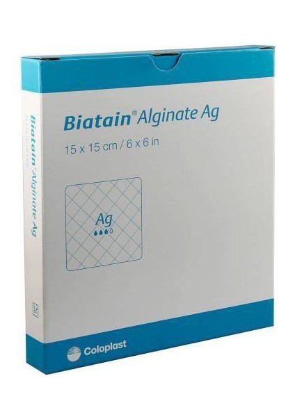Biatain 3765 Alginate Ag 15X15 Gümüşlü 5'li