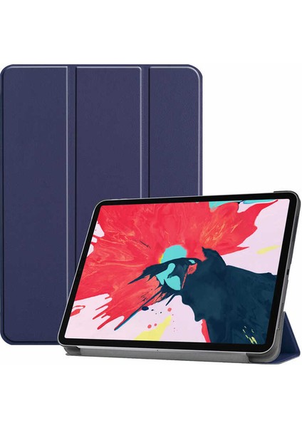 Apple iPad Pro 12.9 2021 (5.nesil) Uyumlu Smart Cover Standlı 1-1 Flip Smart Akıllı Tablet Kılıfı