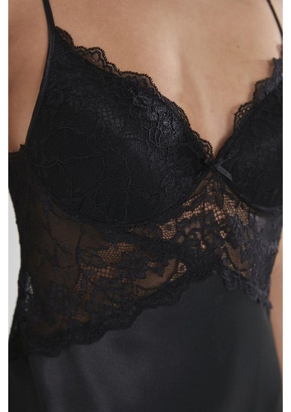 608 Saten Gecelik modelleri