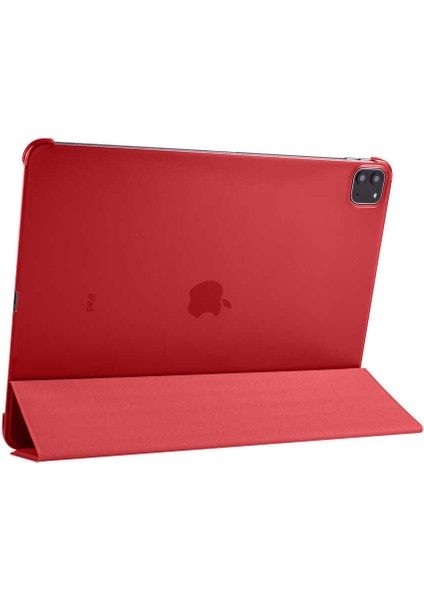 Apple iPad Pro 12.9 2021 (5.nesil) Uyumlu Smart Cover Standlı 1-1 Flip Smart Akıllı Tablet Kılıfı