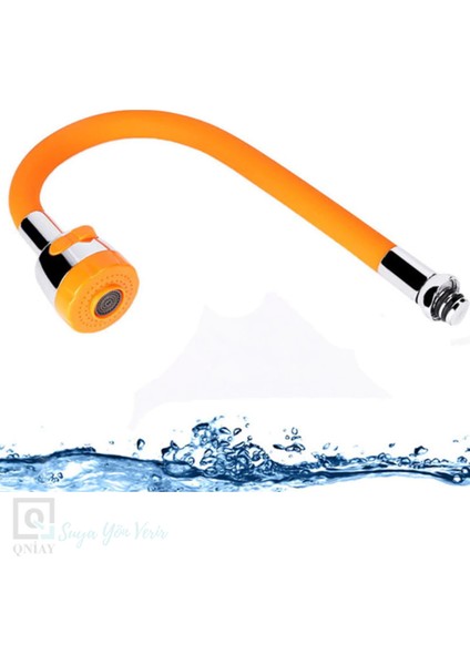 Pratik Lüx Oynar Başlıklı Tasarruflu Silikon Musluk Başlığı Kubar Çift Fonksiyonlu