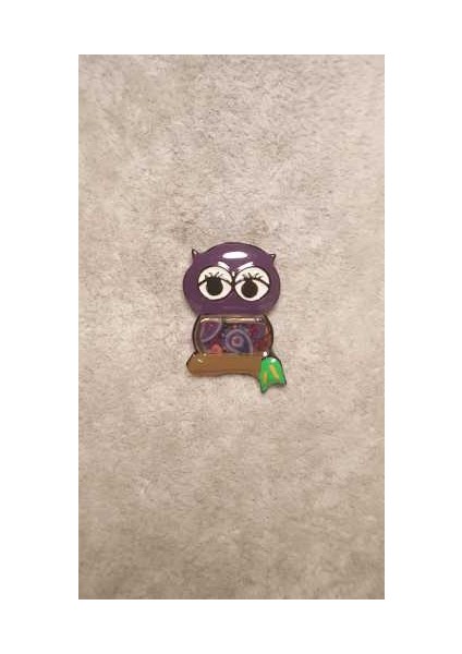 Motifli Baykuş Rozet