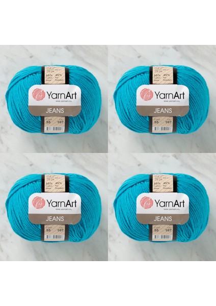 Jeans 55 4'lü Paket Amigurimi Bebek Ipi