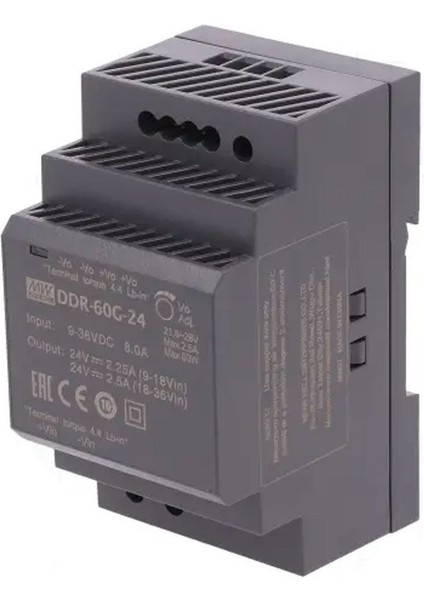 DDR-60G-24 9~36VDC&GT24VDC 2.5 Güç Kaynağı