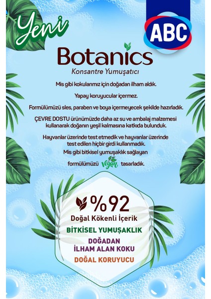 Abc Konsantre Yumuşatıcı Botanıcs Eylül Güneşi 1440 Mlx3 Adet