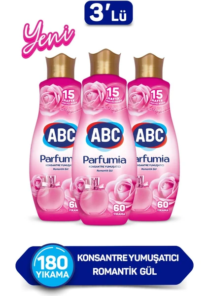 Abc Konsantre Yumuşatıcı Parfumıa Romantik Gül 1440 Mlx3 Adet