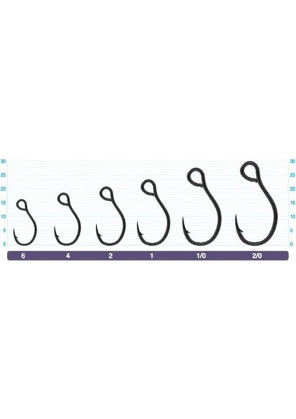 S-75M Single For Minnow Large Eye Black Chrome Olta Iğnesi