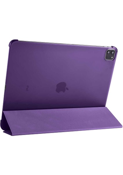 Apple iPad Pro 12.9 2021 (5.nesil) Uyumlu Smart Cover Standlı 1-1 Flip Smart Akıllı Tablet Kılıfı