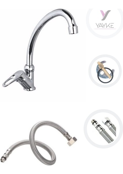 Mermerden Tekli Aç Kapa Mix Evye Lavabo Bataryası fırsatları