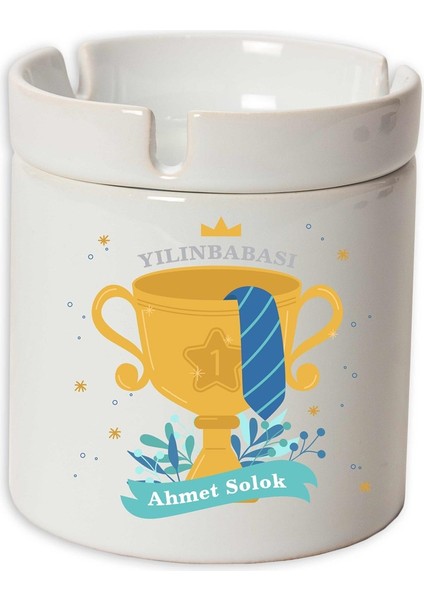 Isme Özel Seramik Küllük - Yılın Babası