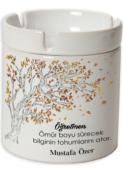 Isme Özel Seramik Küllük-Sonbahar
