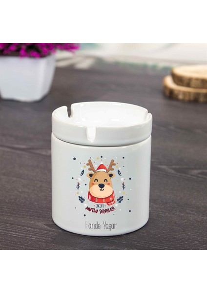 Isme Özel Seramik Küllük-Geyik Temalı fiyatları