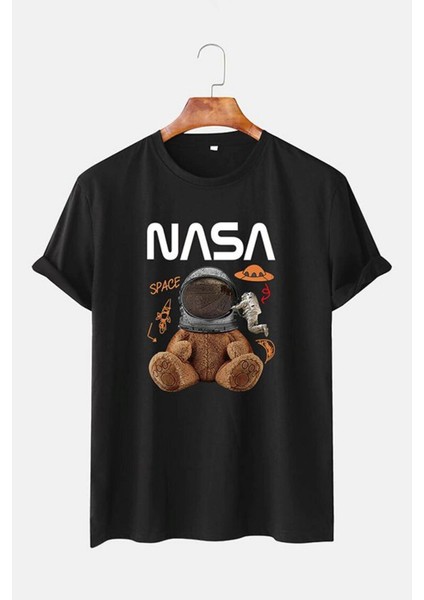 Unisex Nasa Baskılı Tshirt