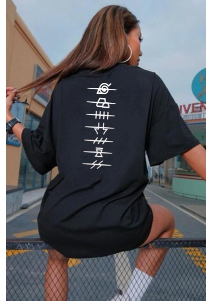Unisex Bulut Sırt Baskılı Tshirt