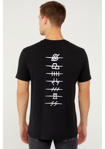 Unisex Bulut Sırt Baskılı Tshirt