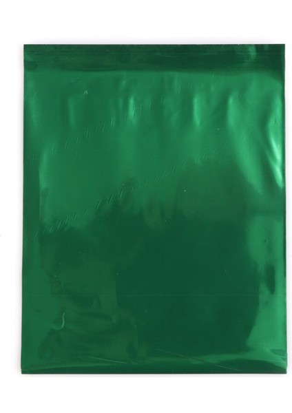 Ağzı Bantlı Metalize Hediye Paketi Yeşil 12X12CM (50'li)