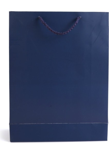 Karton Çanta Mat Lacivert Selefonlu 25X33X9 cm (12'li)