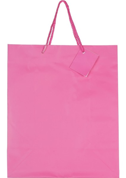 Kağıt Çanta Pembe 25X30X13 (12'LI)2018-29