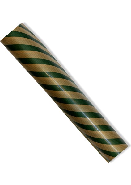 Kraft Yeşil Çizgili Ambalaj Kağıdı 70X100 18'li
