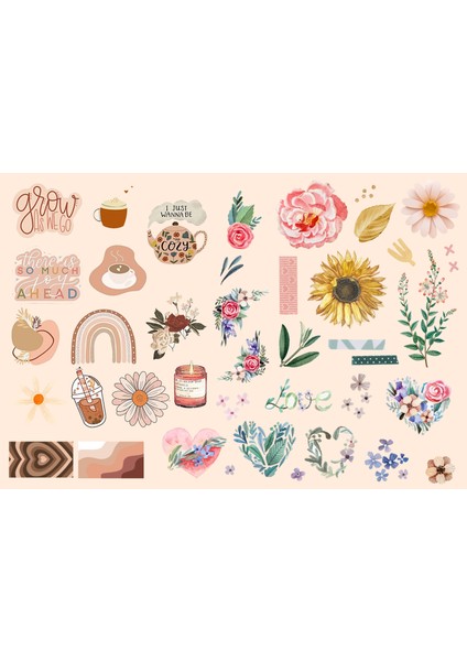 Karışık Sticker (21X31 Cm)
