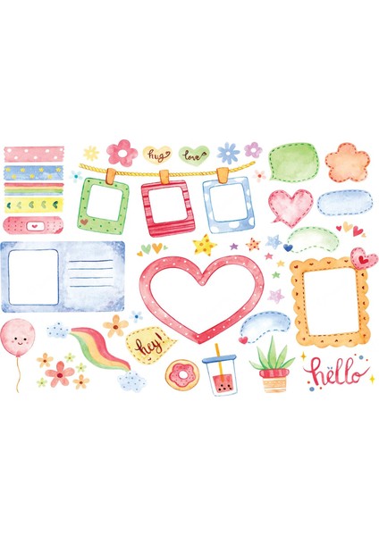 Karışık Sticker (21X31 Cm)