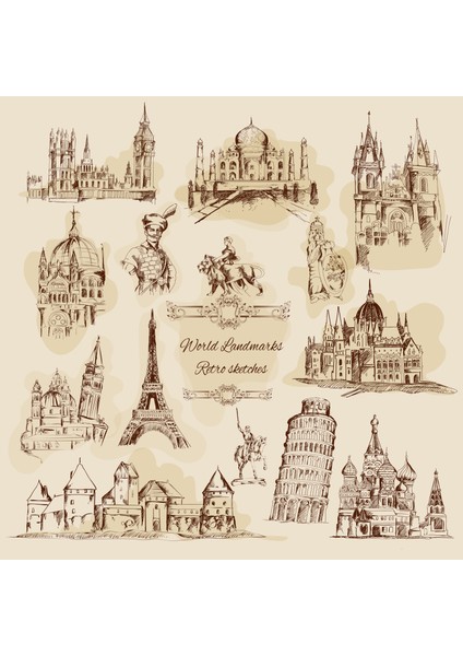 Ülke Sembolleri Sticker (21X21 Cm)