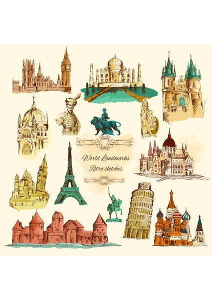 Ülke Sembolleri Sticker (21X21 Cm)