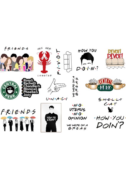 Dizi Laptop Stickerı (21X31 Cm)