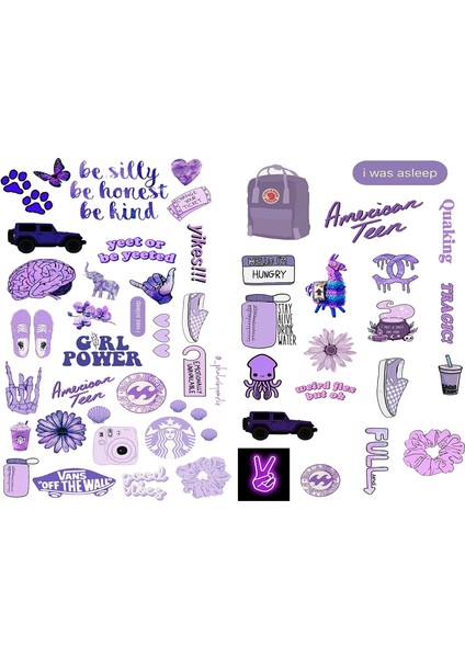 Mor Laptop Stickerı (21X31 Cm)