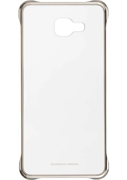 Galaxy A7 2016 Clear Cover Şeffaf Kılıf, Gold EF-QA710CFEGWW