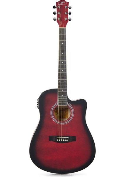 ACZP150RDS Kırmızı Elektro Akustik Gitar