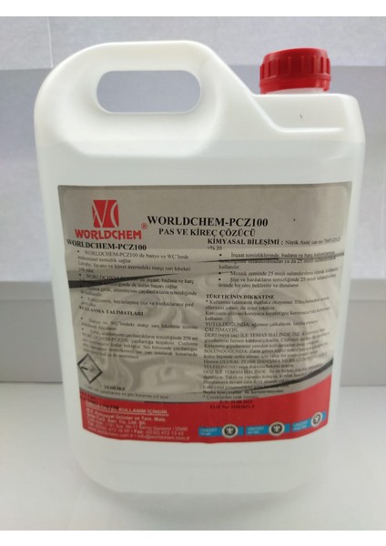 PCZ100 Pas ve Kireç Çözücü 5 Litre fiyatları