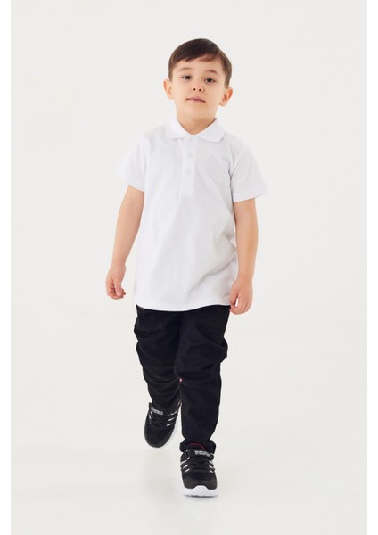 Polo Yaka Düğmeli Çocuk Tişört fırsatları