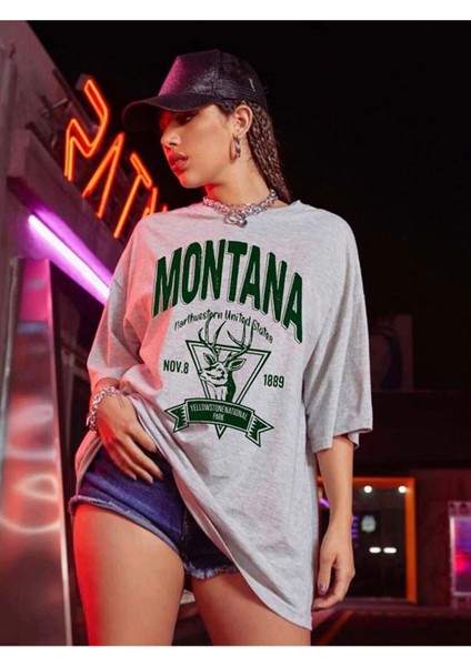Montana Oversize Tasarım Tshirt