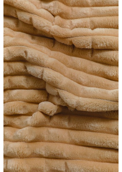 Merinos Modern Line 3 Parça Battaniye Seti - Hardal