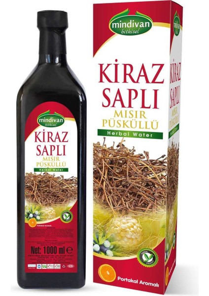 Kiraz Saplı Mısır Püsküllü Form Detox Suyu 1 lt