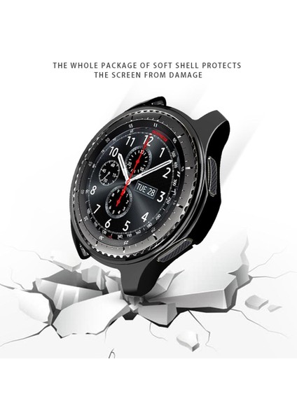 Tpu Shell Kılıf Ekran Koruyucu Çerçeve Kapak Izle 42MM Siyah ((Yurt Dışından)