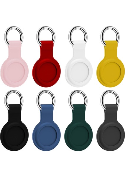 Yumuşak Silikon Koruyucu Kapak Kılıf Airtags Konum Izci Konumlandırıcı Pembe ((Yurt Dışından)