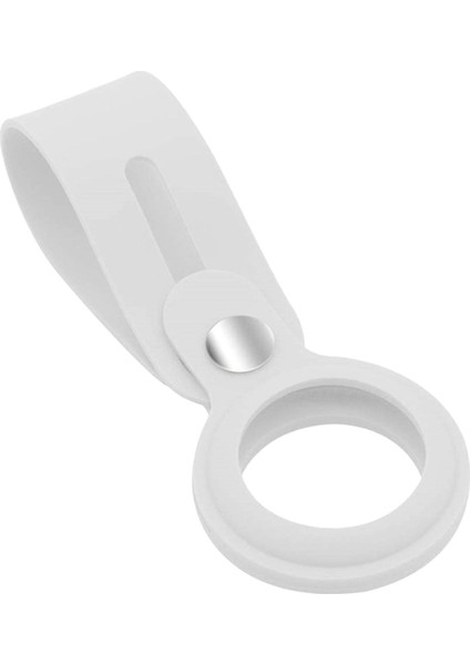 Apple Hava Etiketi Için Silikon Koruyucu Kılıf Koruyucu Kapak Konum Izci Beyaz (Yurt Dışından)