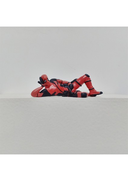 Figür Deadpool 3'lü Aksiyon Figürü Oturan ve Yatan Deadpool Q Versiyonu Mini Bebekler 3-5.5 cm (Yurt Dışından)