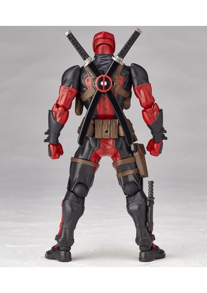 Figür Deadpool X-Men Aksiyon Figürü Modeli Ortak Hareketli Yüz Değişen Oyuncak Süsleme Bebeği 16 cm (Yurt Dışından)