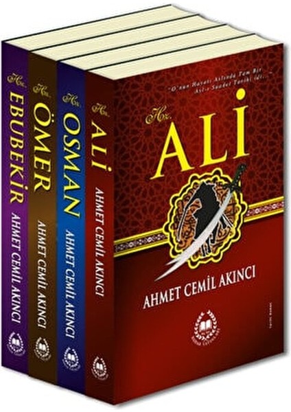 Dört Büyük Halife ve Annelerimiz Hz Ömer-Hz Ebubekir-Hz Ali-Hz Osman-Hz Aişe-Hz Fatıma-Hz Amine-Hz Hatice- Toplam 8 Kitap Set - Ahmet Cemil Akıncı modelleri