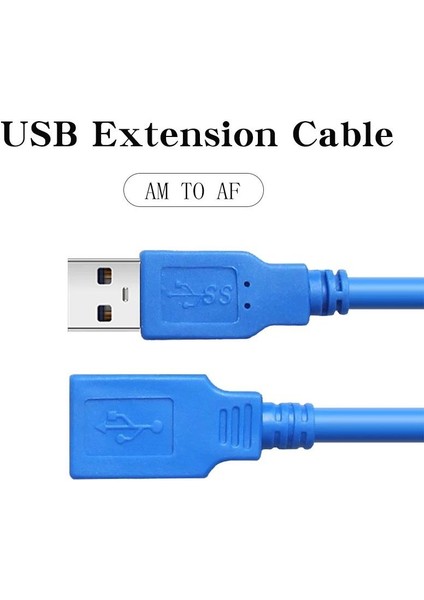 USB 3.0 Dişi Erkek Uzatma Uzatıcı Ara Bağlantı Kablosu 1 M 4626