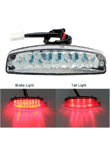 Kırmızı 18 LED Motosiklet Atv Fren Durdurma Kuyruk Işık Arka Lamba 12 V Evrensel (Yurt Dışından)