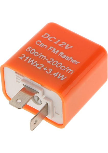 DC12V 2pin Elektronik Flaşör Röle Dönüş Sinyali Işık Flaş Turuncu (Yurt Dışından)