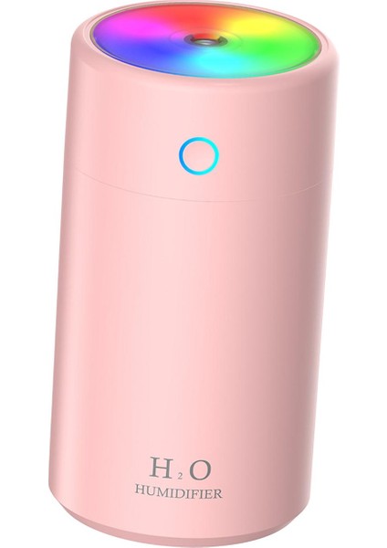 Renkli Bisiklet Işık ile Taşınabilir Mini Nemlendirici Ev Pembe Için 2 Mist Modları