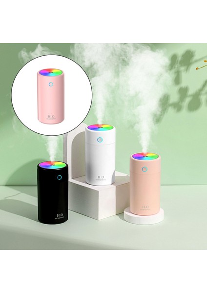 Renkli Bisiklet Işık ile Taşınabilir Mini Nemlendirici Ev Pembe Için 2 Mist Modları indirimleri